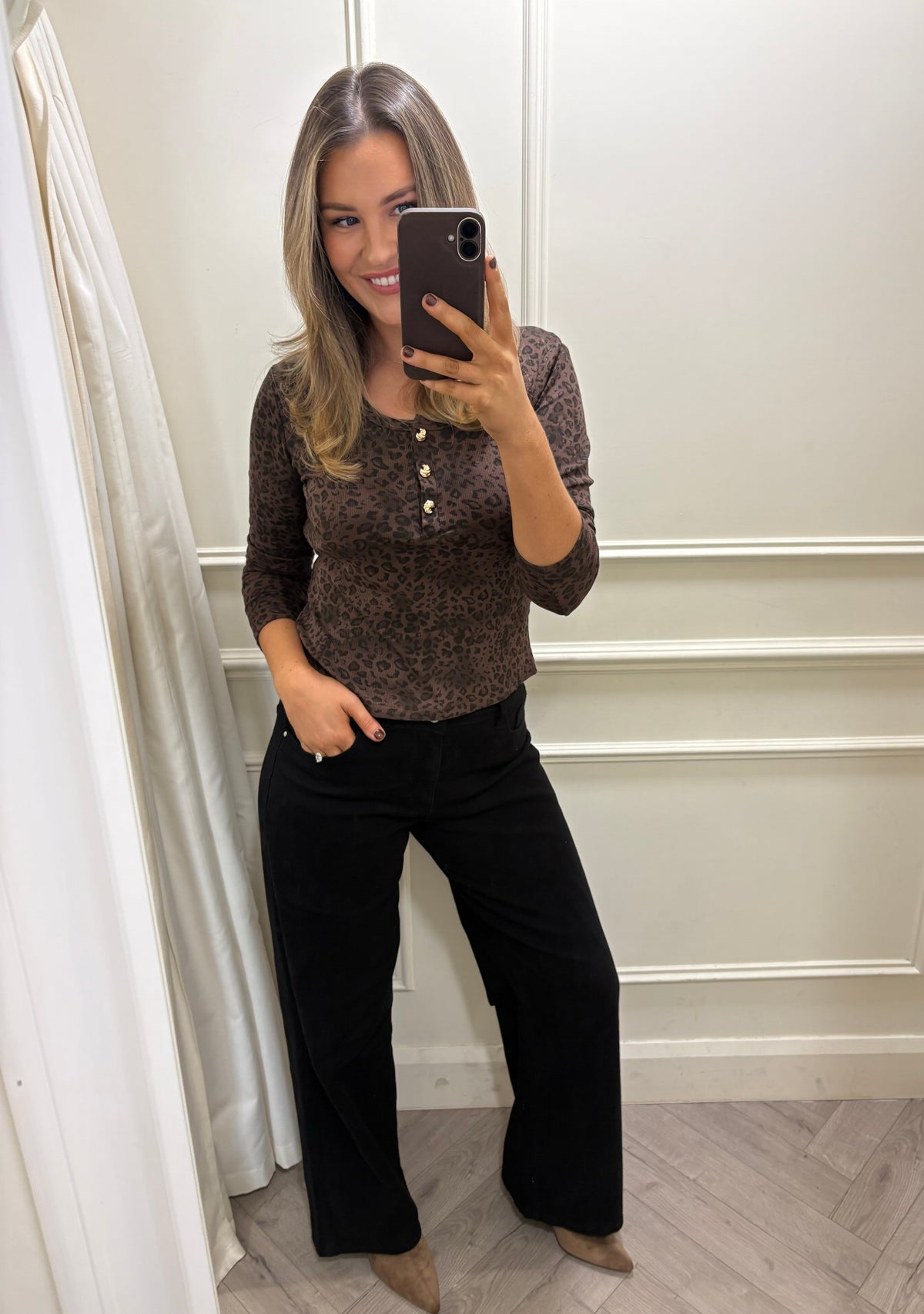 Maeve Leopard Print Knit