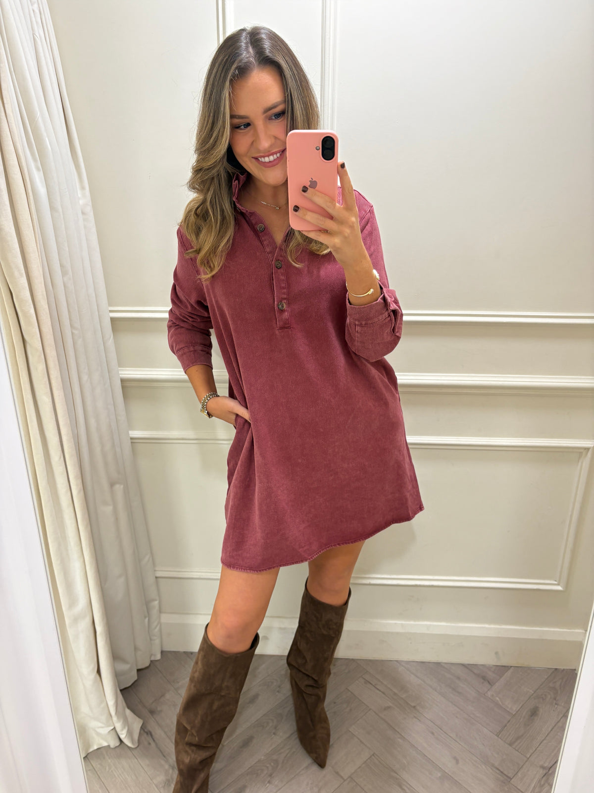 Connie Dress Burgundy