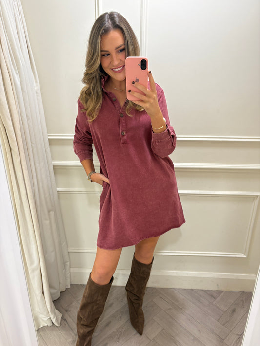 Connie Dress Burgundy