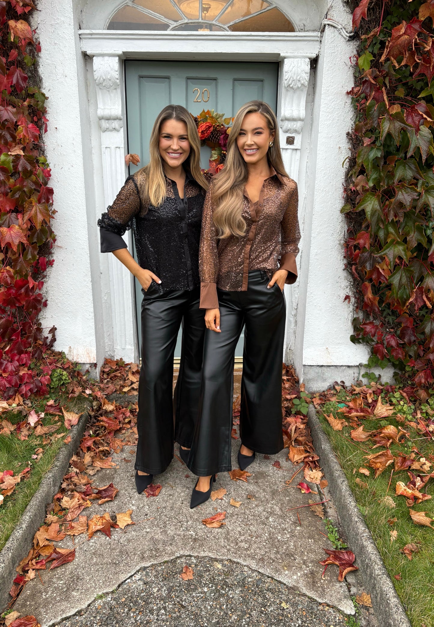 Nala Faux Leather Trouser