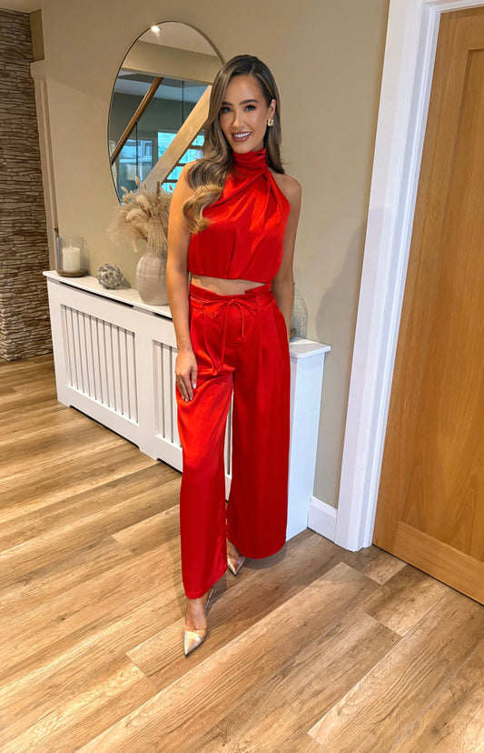 Celine Two Piece Red