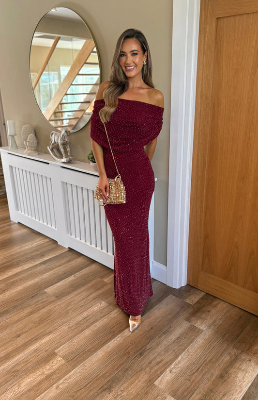 *PRE-ORDER* Calissa Dress Burgundy