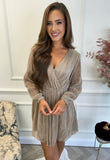 Cleo Sparkle Dress Gold