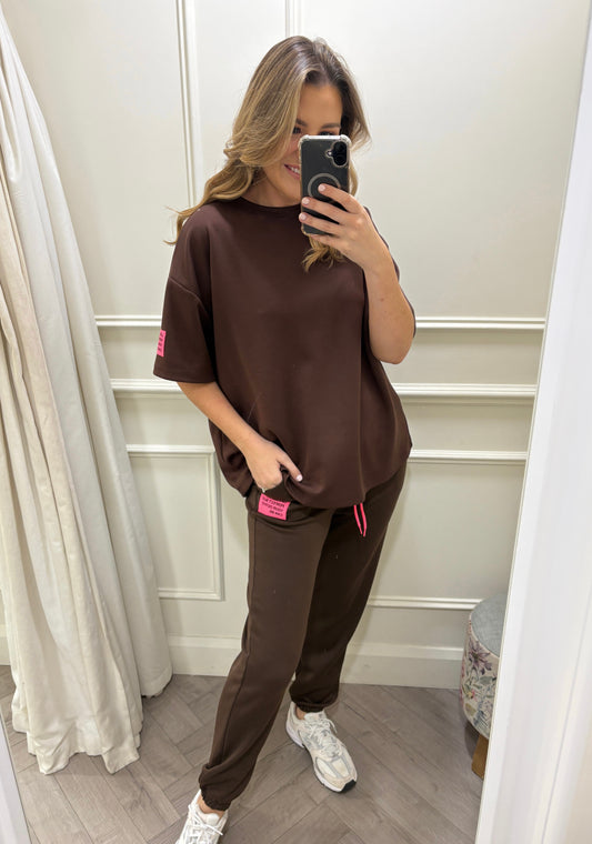 Haylie Tracksuit Brown