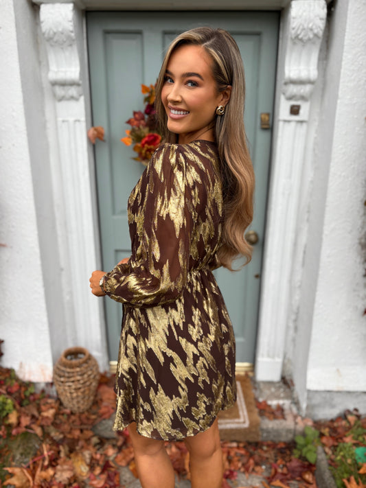 Maribel Dress Brown