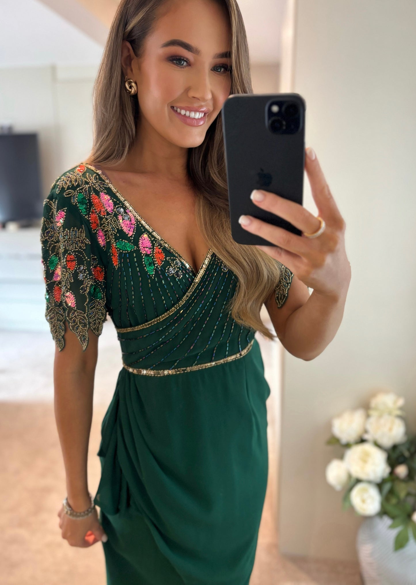 Gladia Dress Green