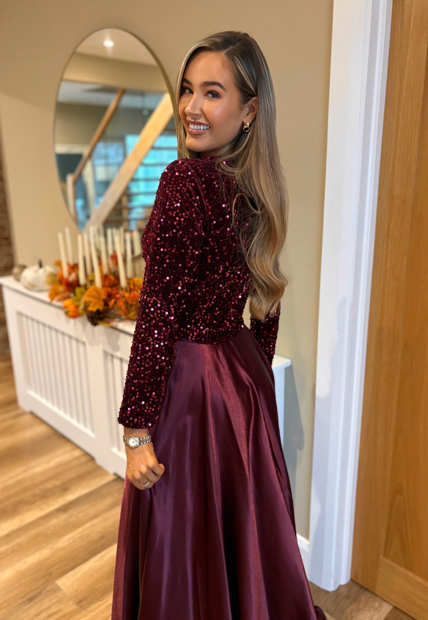 Tulia Skirt Burgundy