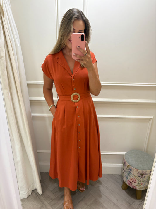 Terina Dress Orange