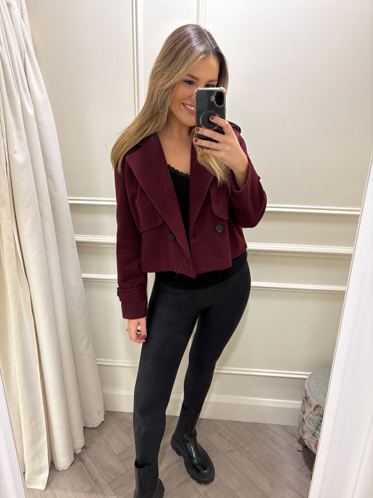 Hazel Jacket Burgundy