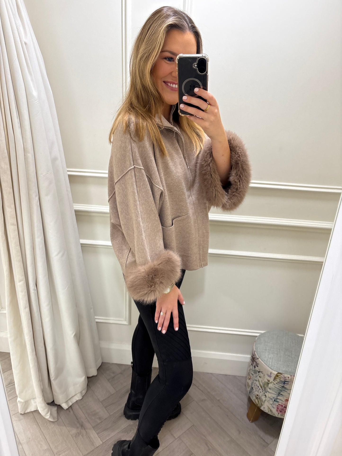 Lori Cardigan Knit Bisque