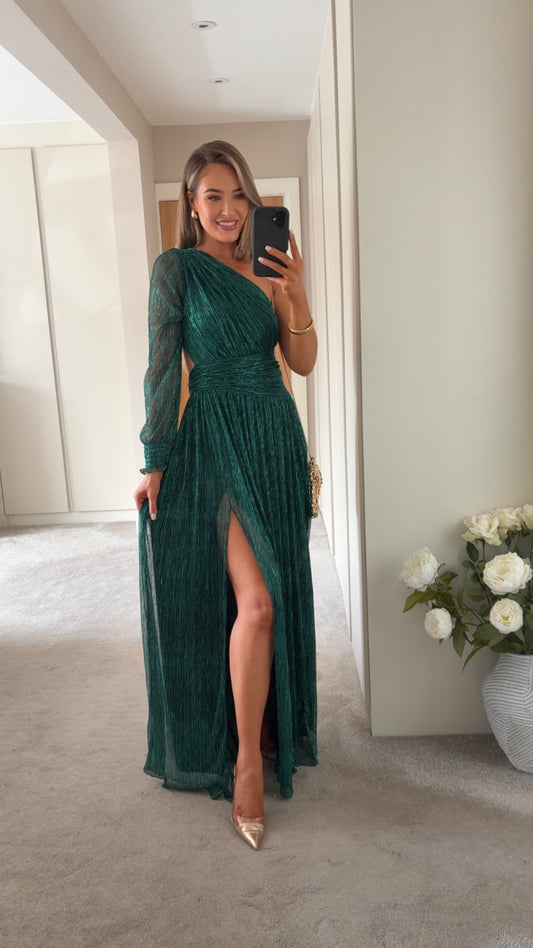 Tavira Shimmer Dress Turquoise