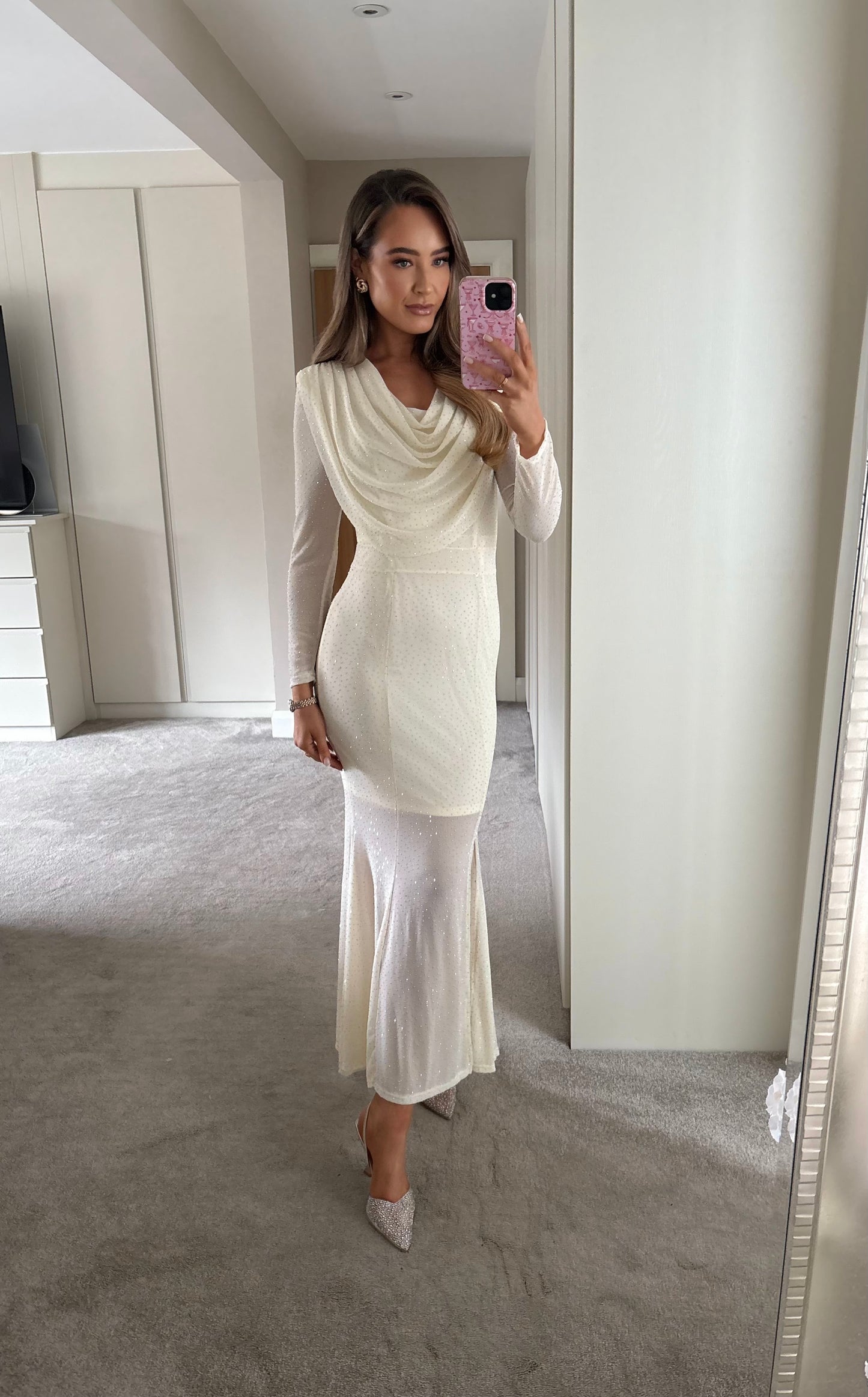 Sophia Dress Cream