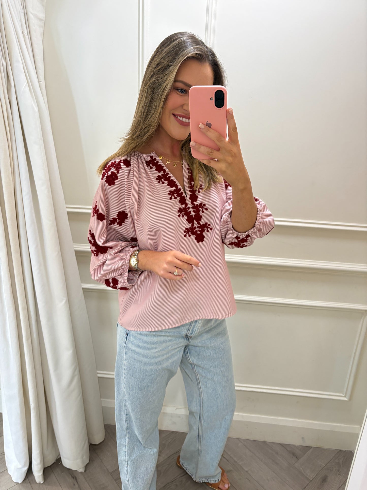 Bo Blouse Burgundy
