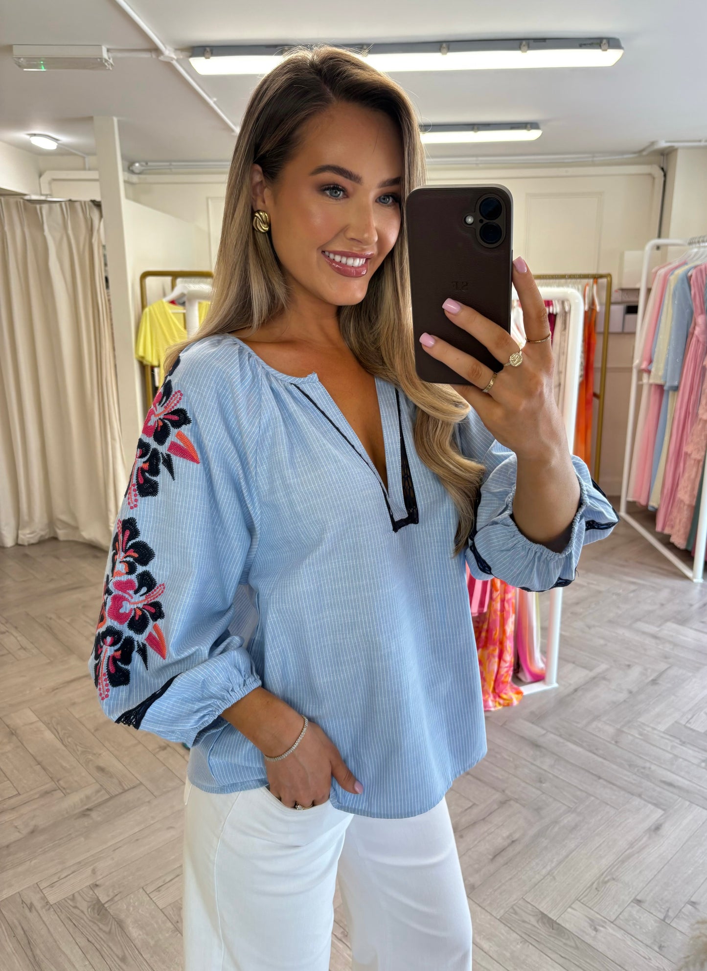 Kelli Top Baby Blue