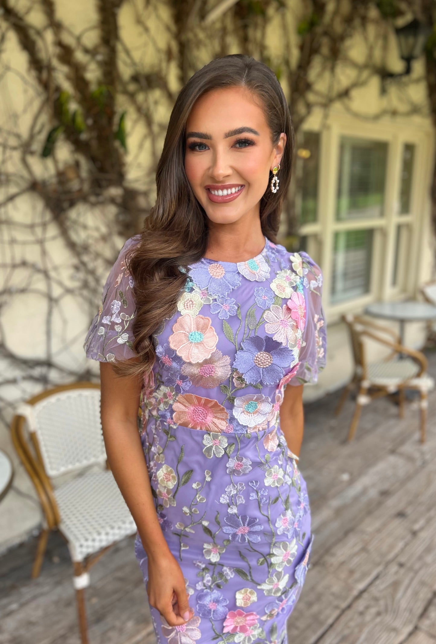 *PRE-ORDER* Florence Floral Dress Lilac