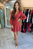 Kimberly Dress Rust