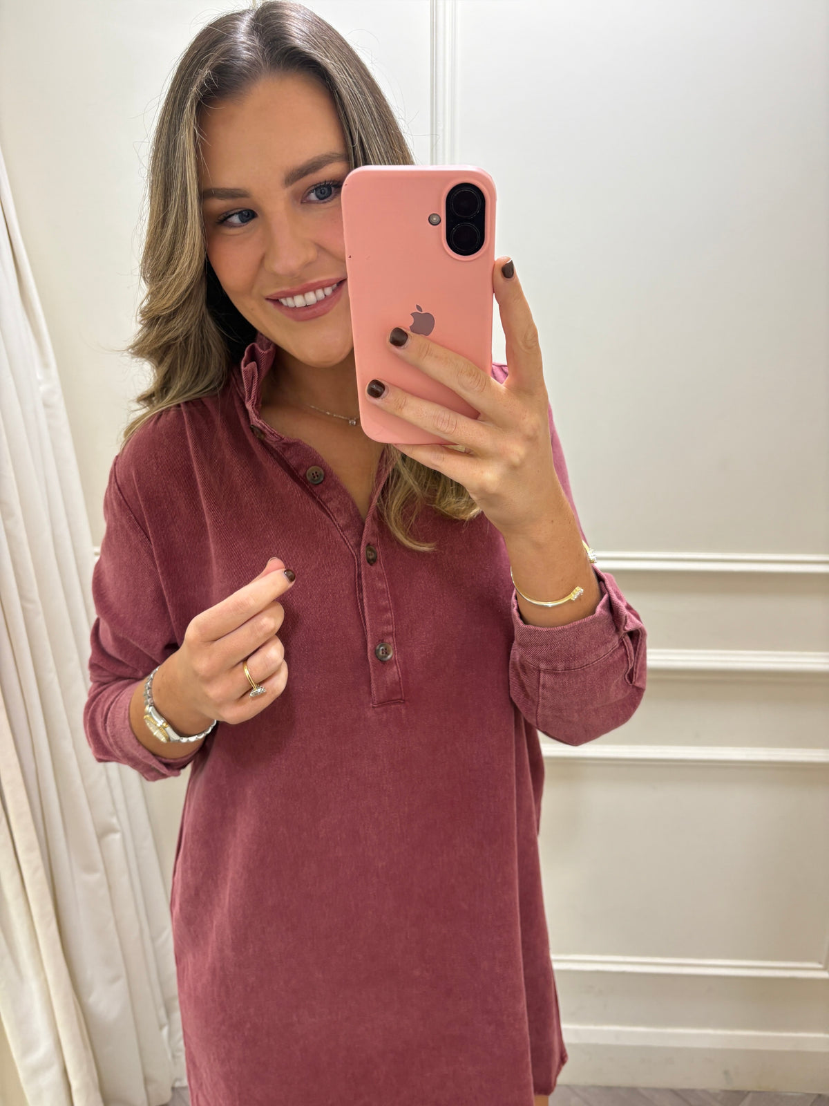 Connie Dress Burgundy