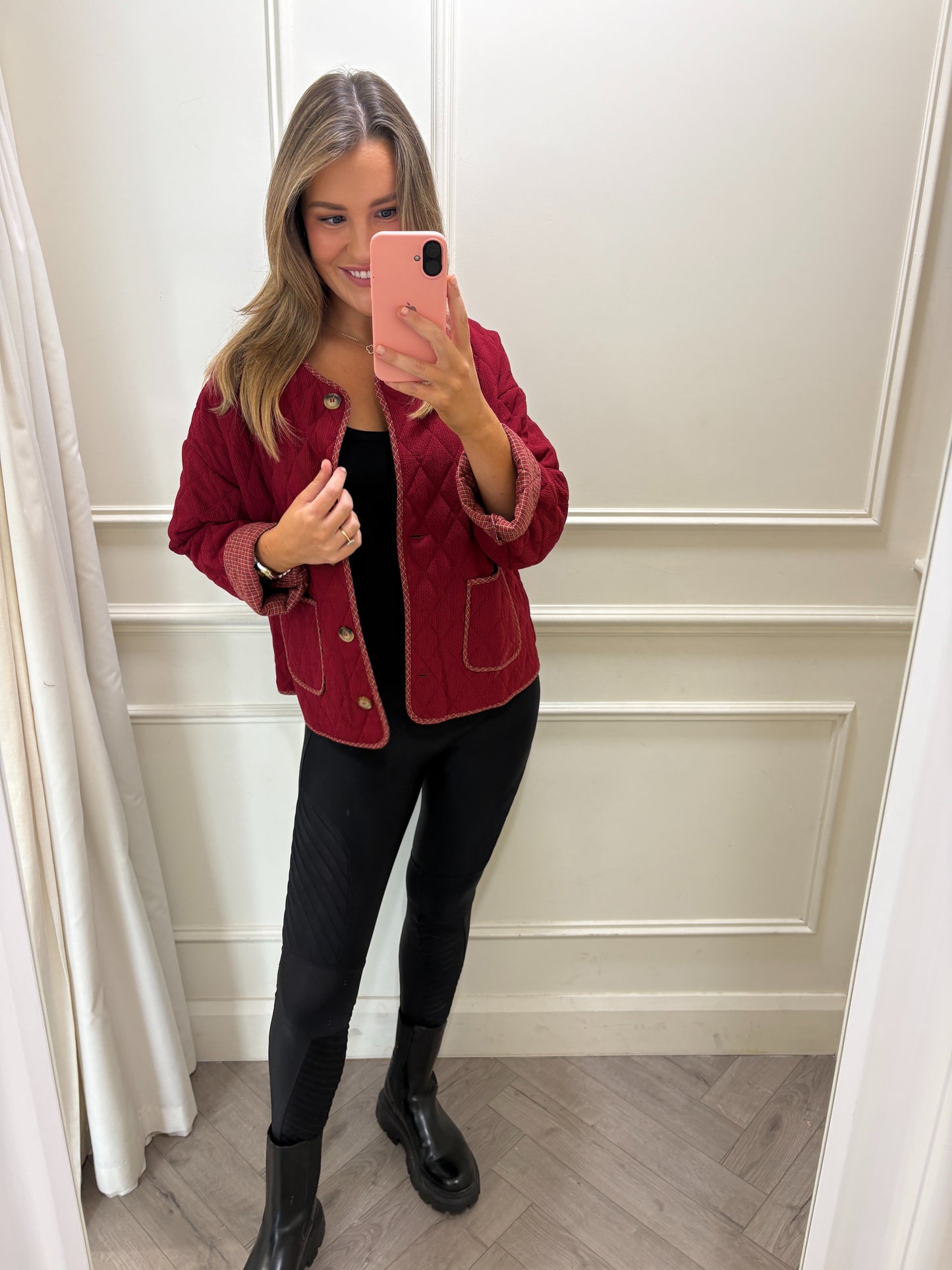 Tyla Shacket Burgundy