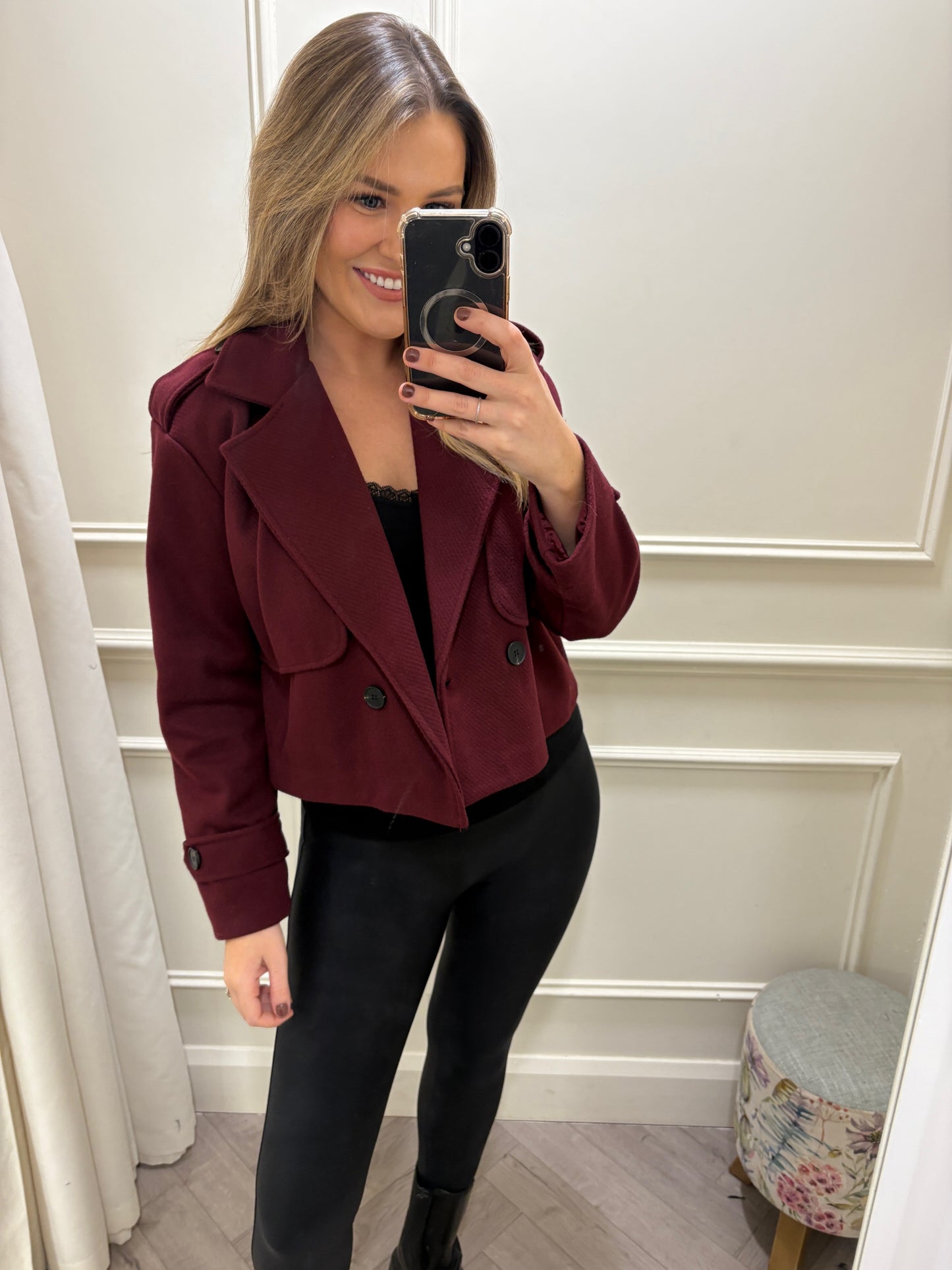Hazel Jacket Burgundy