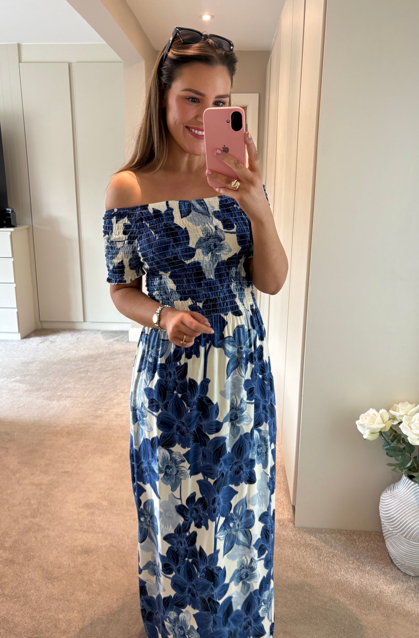 Loretta Dress Blue
