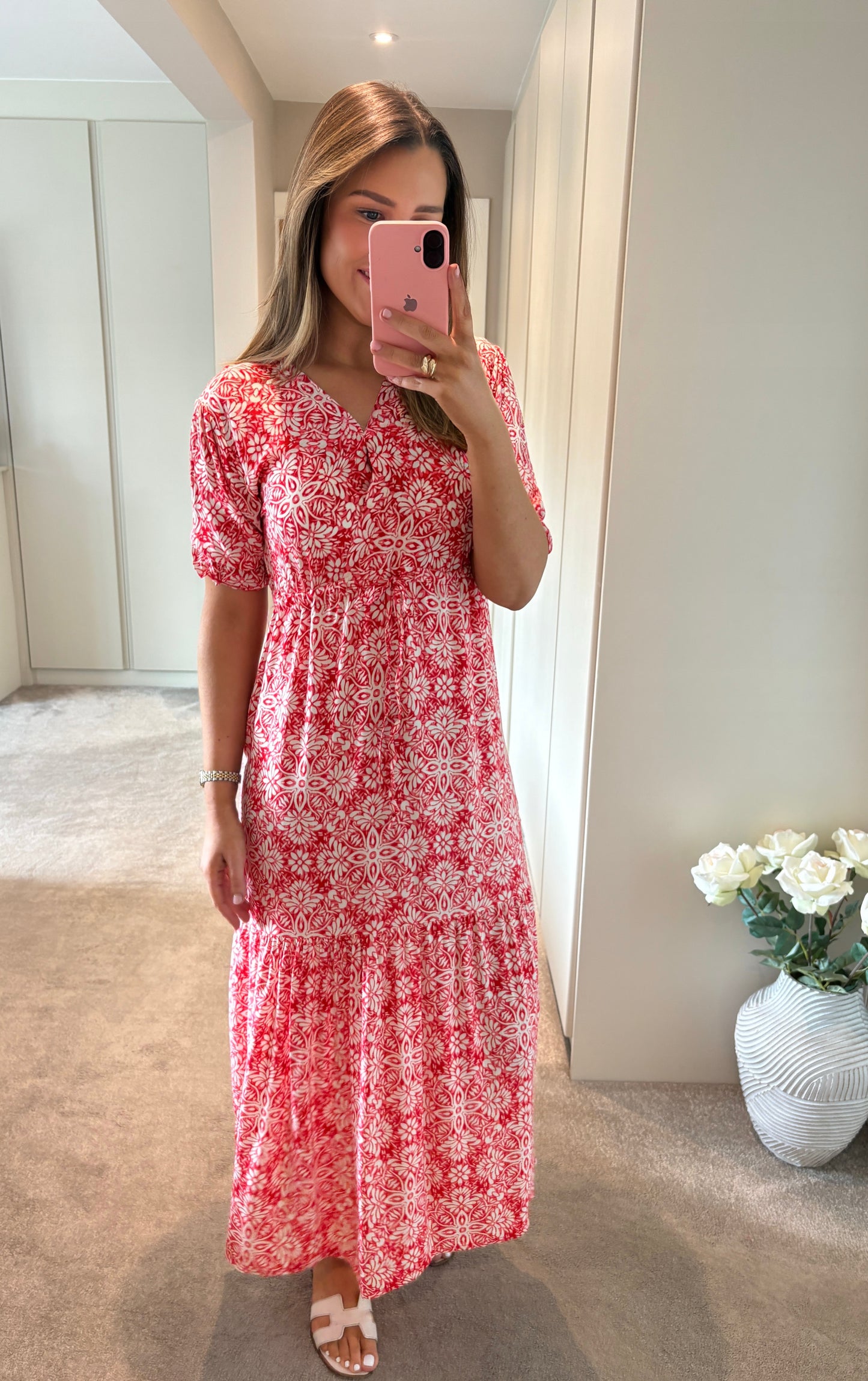 Brona Dress Red