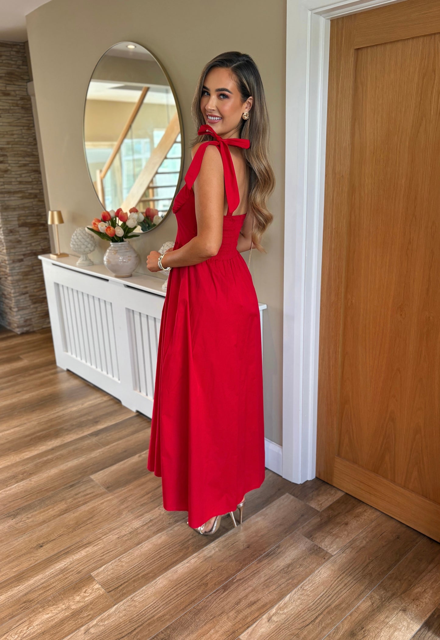 Damari Dress Red