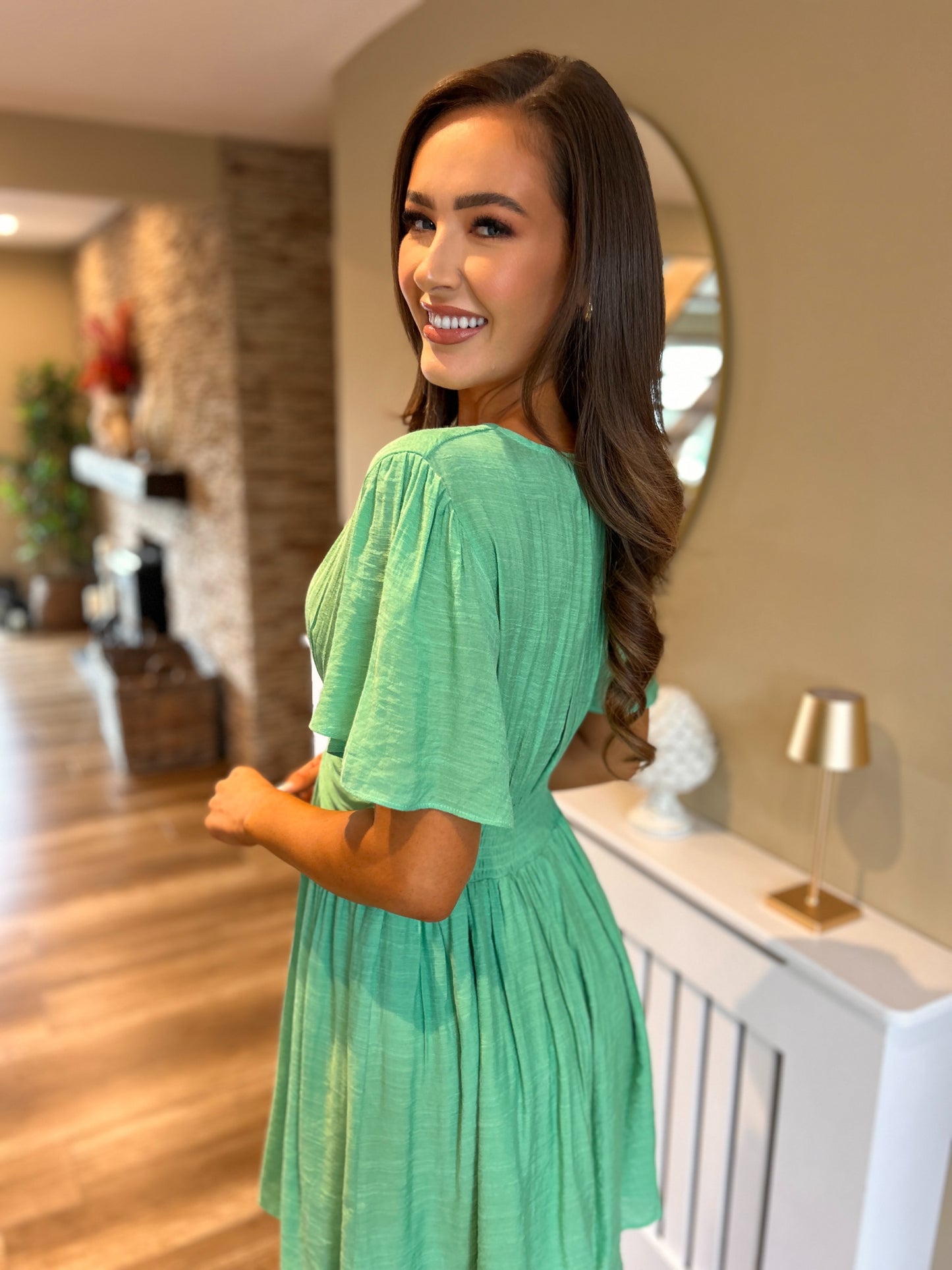 Flossie Dress Green