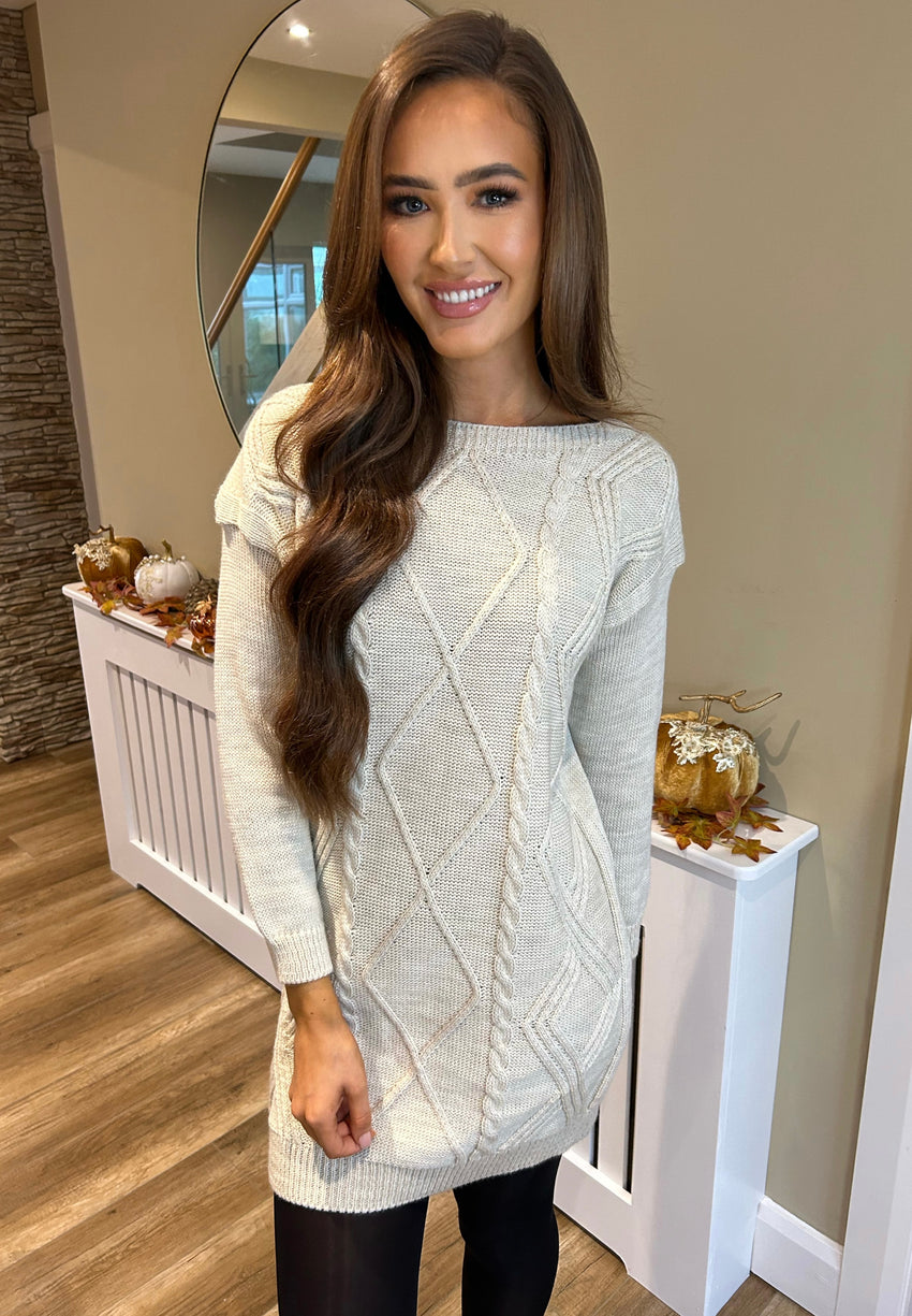 Annabelle Long Knit Beige