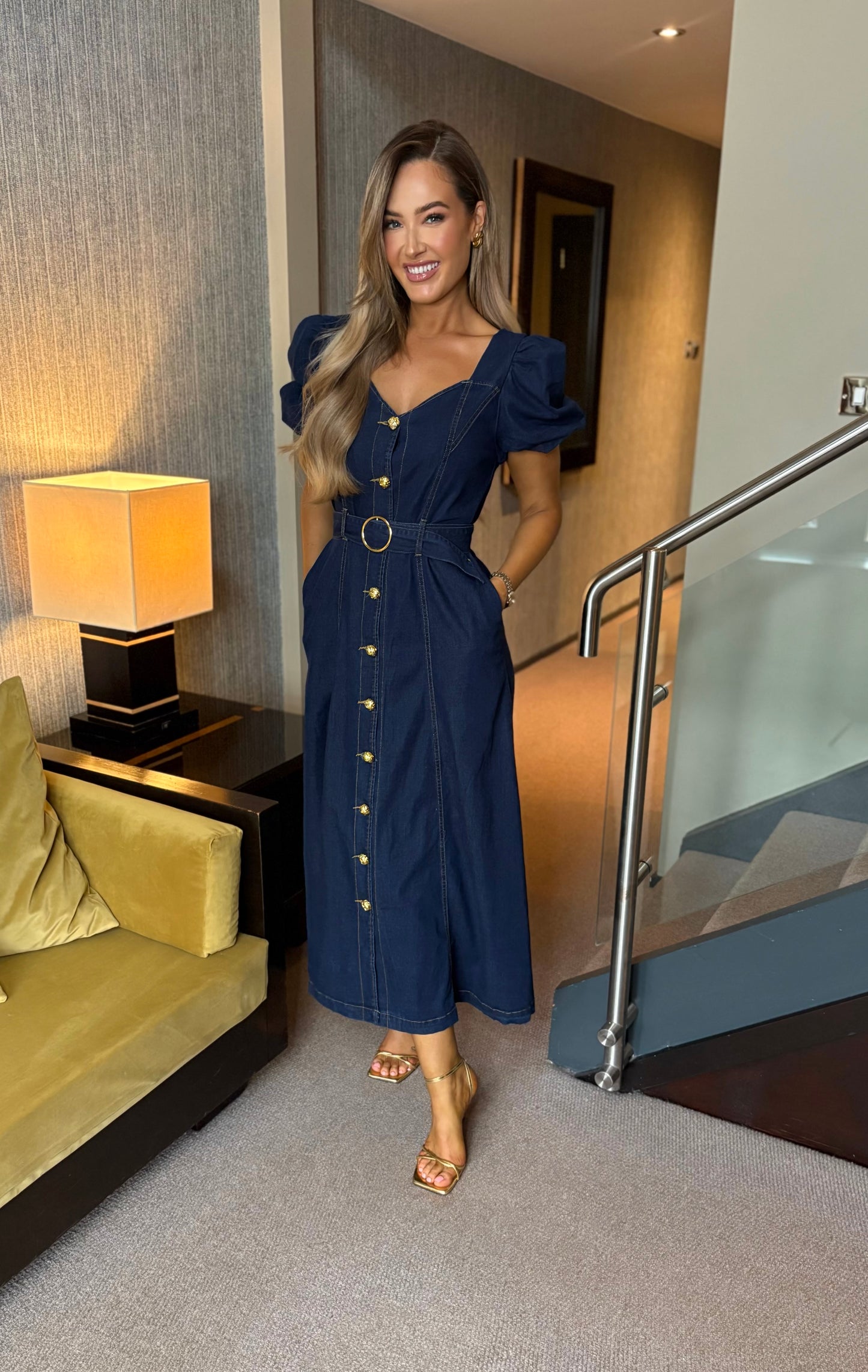 Nobu Denim Belted Dress