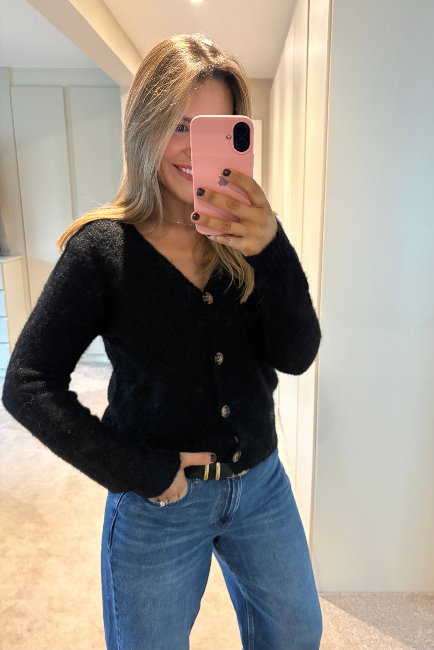 Jordan Knit, Scarf & Hat Black