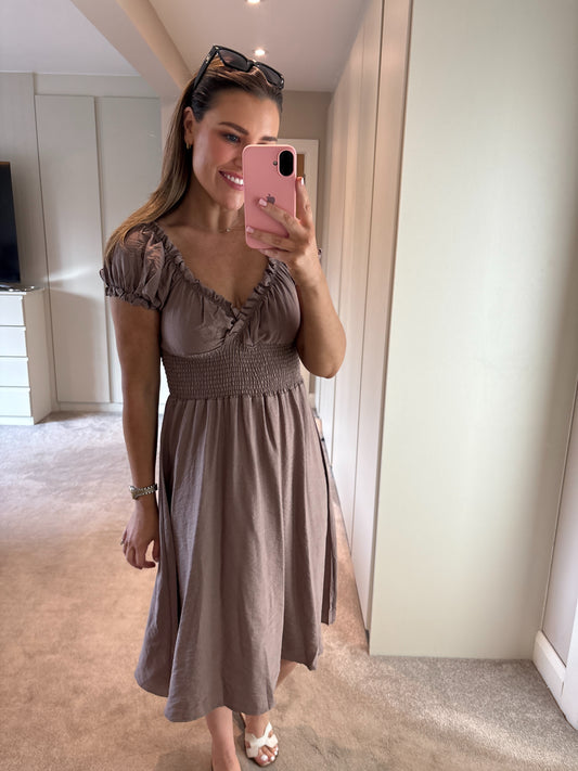 Donna Dress Taupe