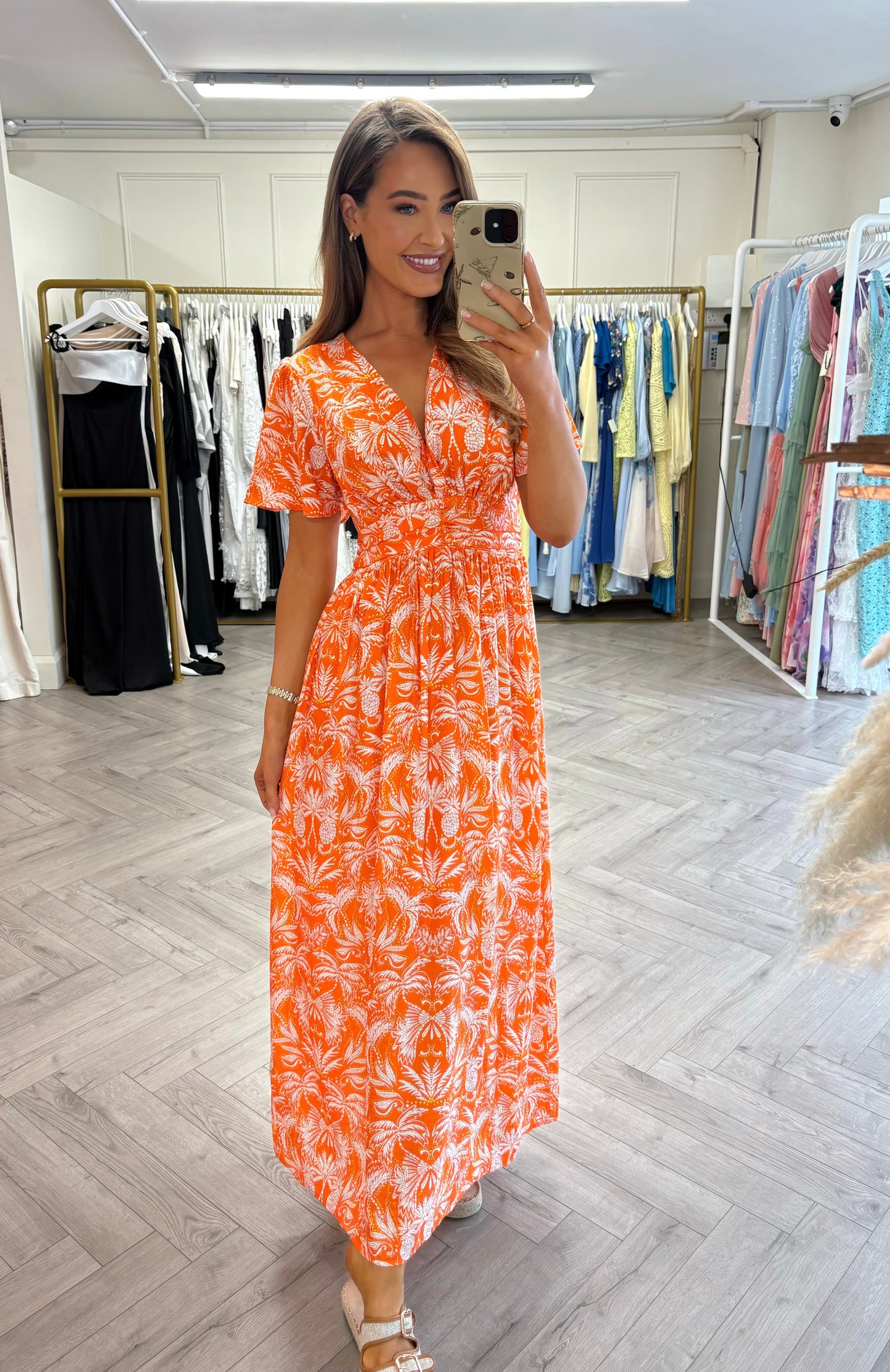 Cleo Dress Orange
