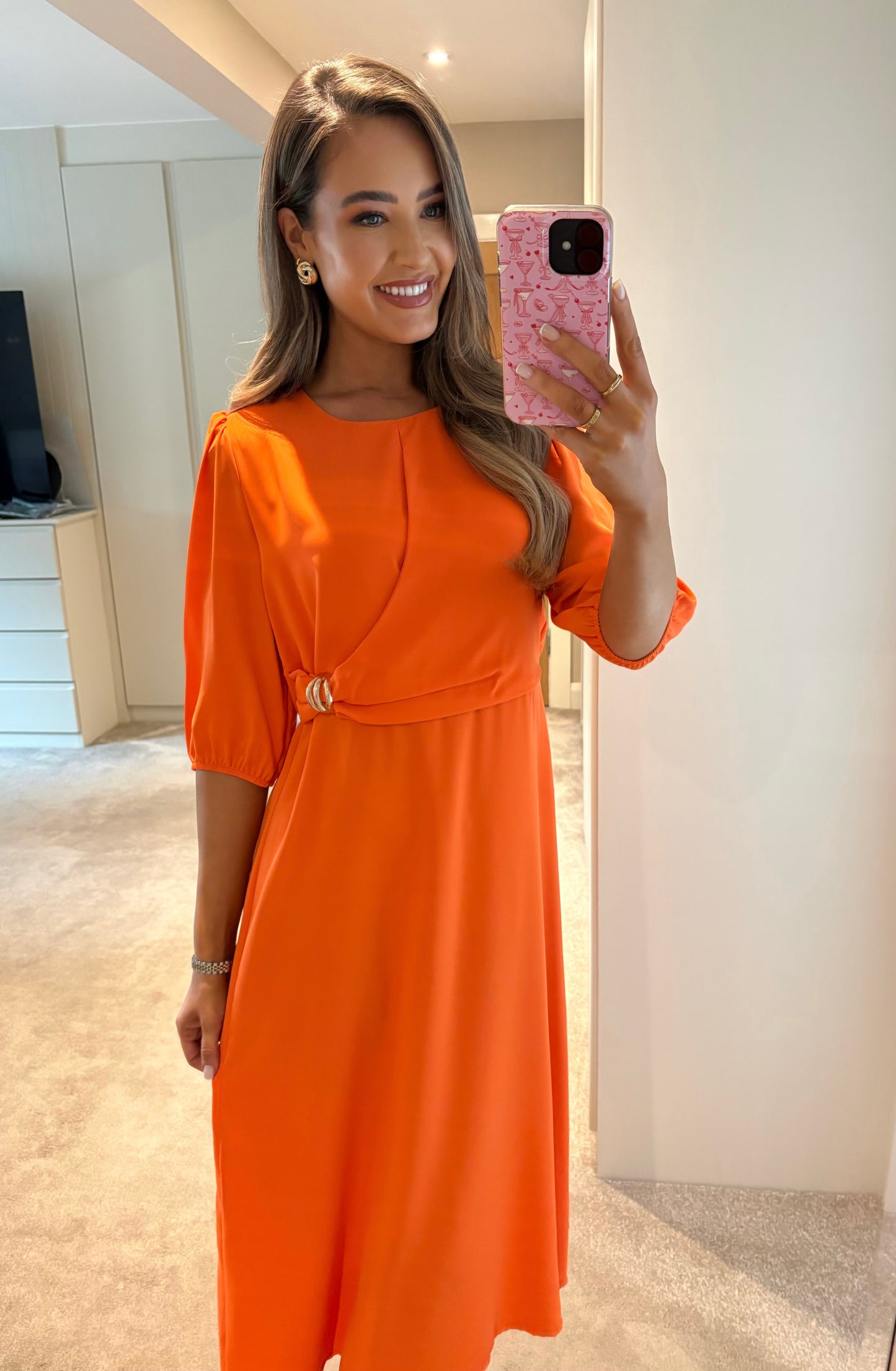 Cecilia Dress Orange