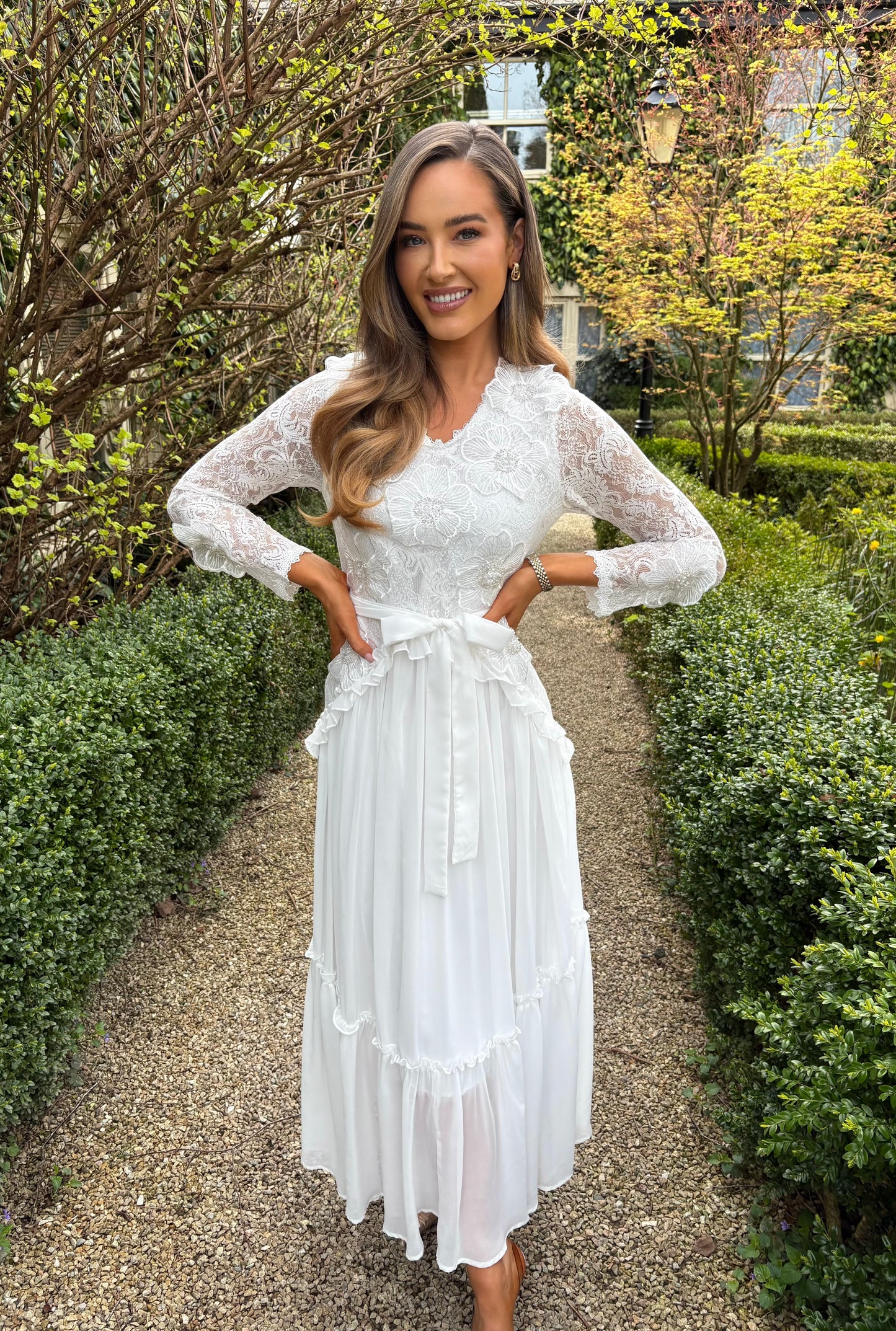Magnolia Dress White
