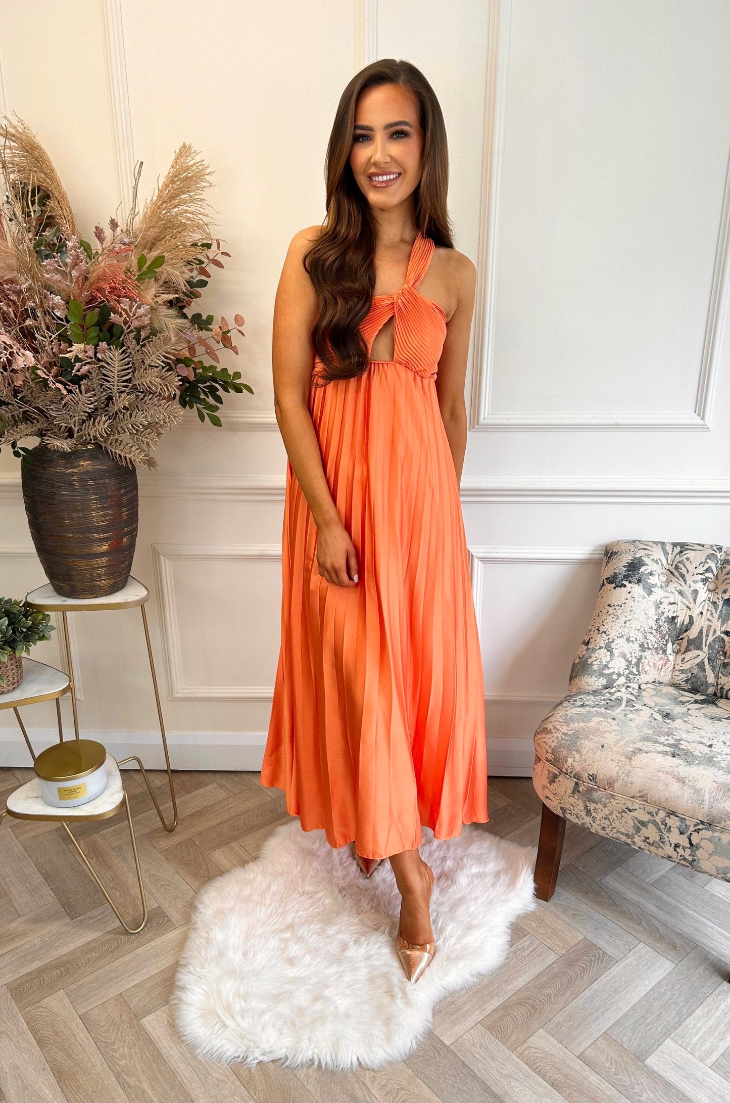 Elena Dress Orange