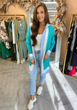 JoJo Hooded Cardigan Aqua