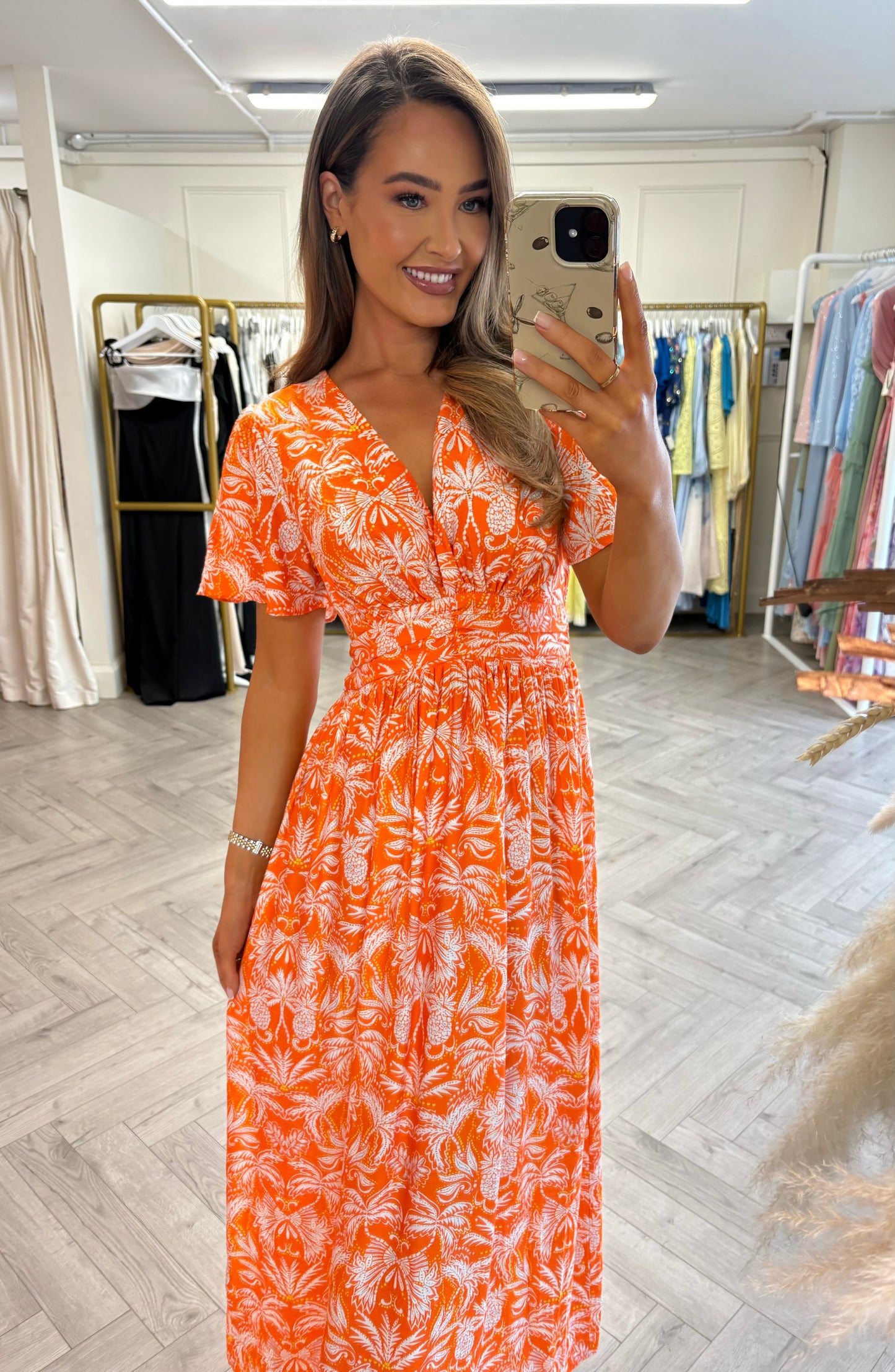 Cleo Dress Orange