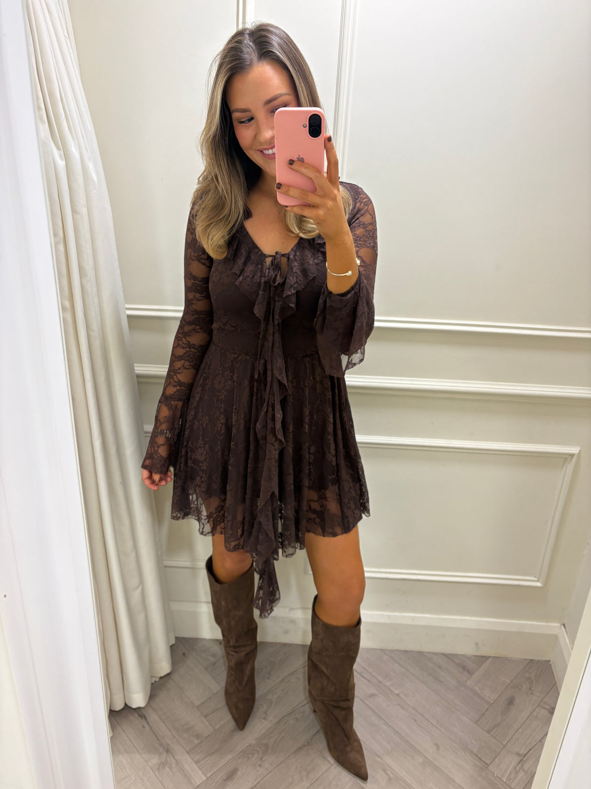 Mandy Dress Brown