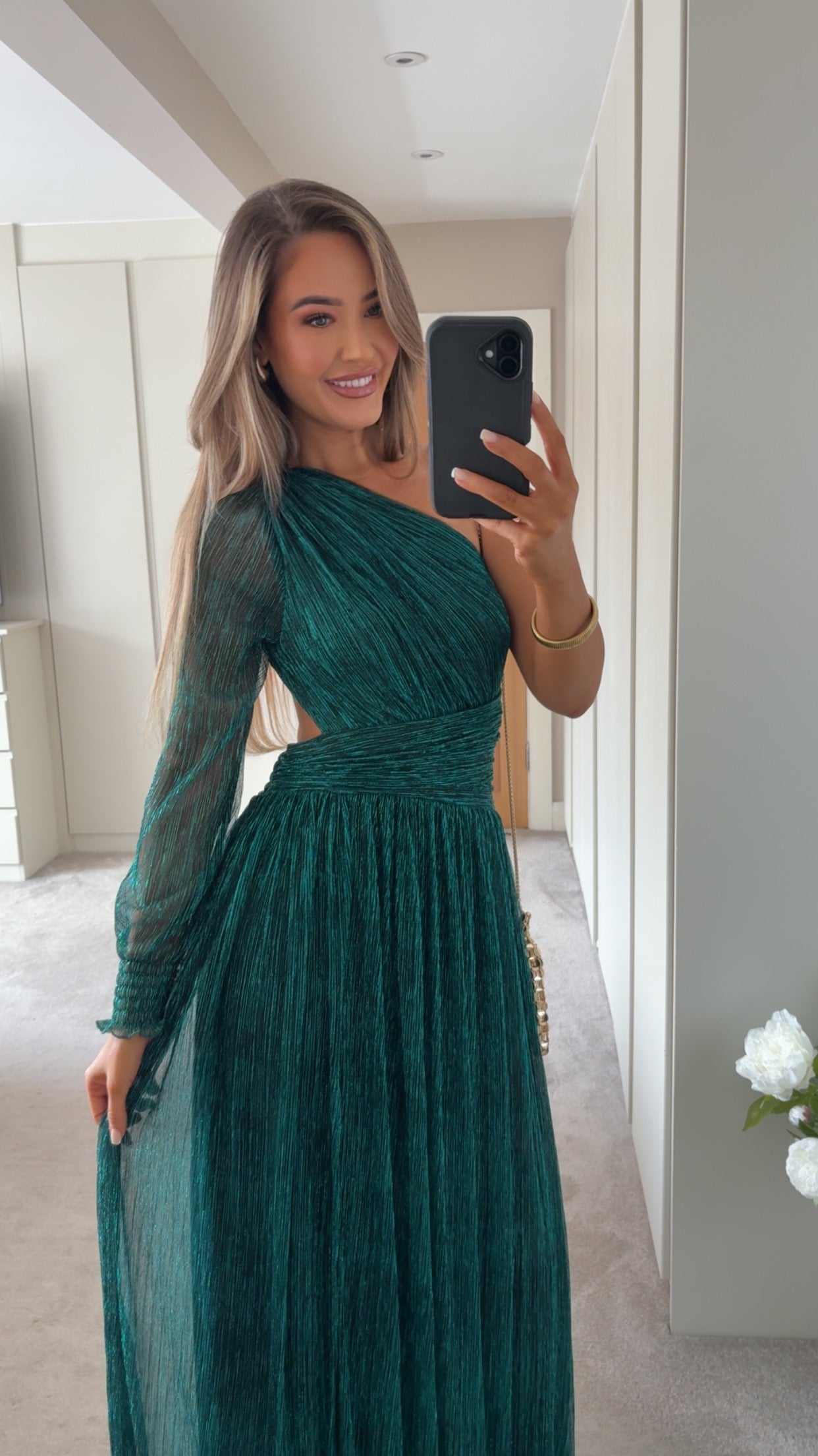 Tavira Shimmer Dress Turquoise