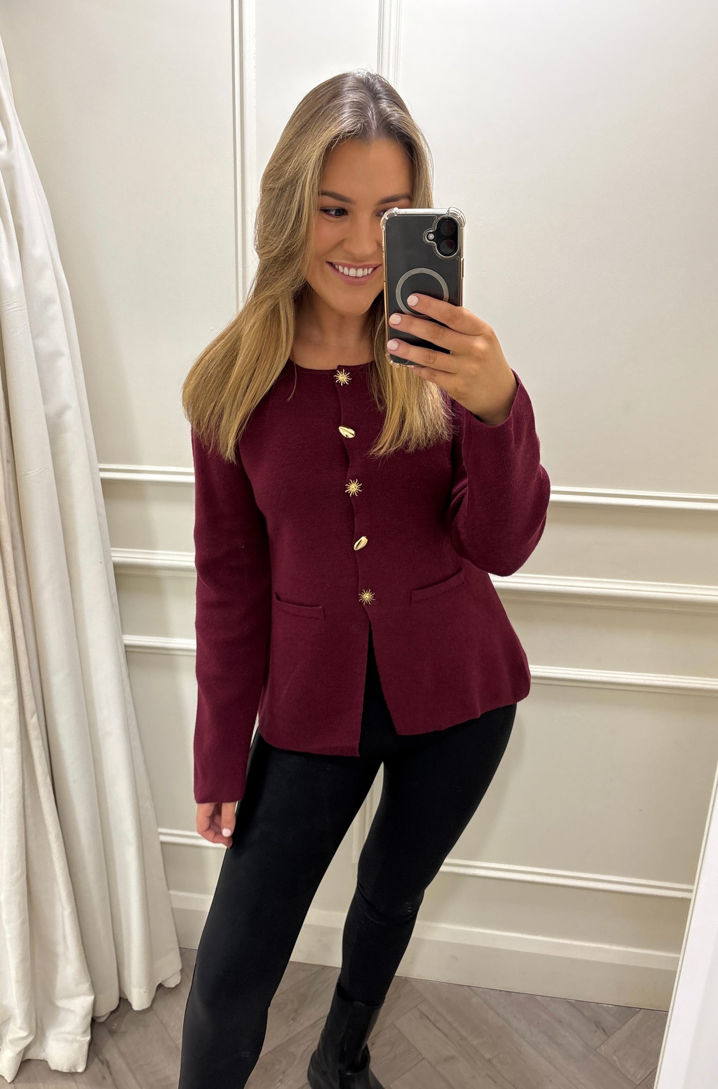 Isla Knit Burgundy
