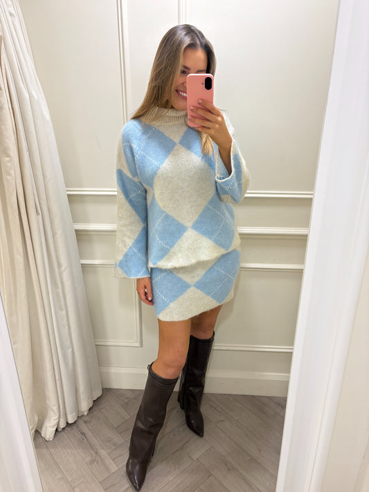 Kelly Two Piece Knit Blue