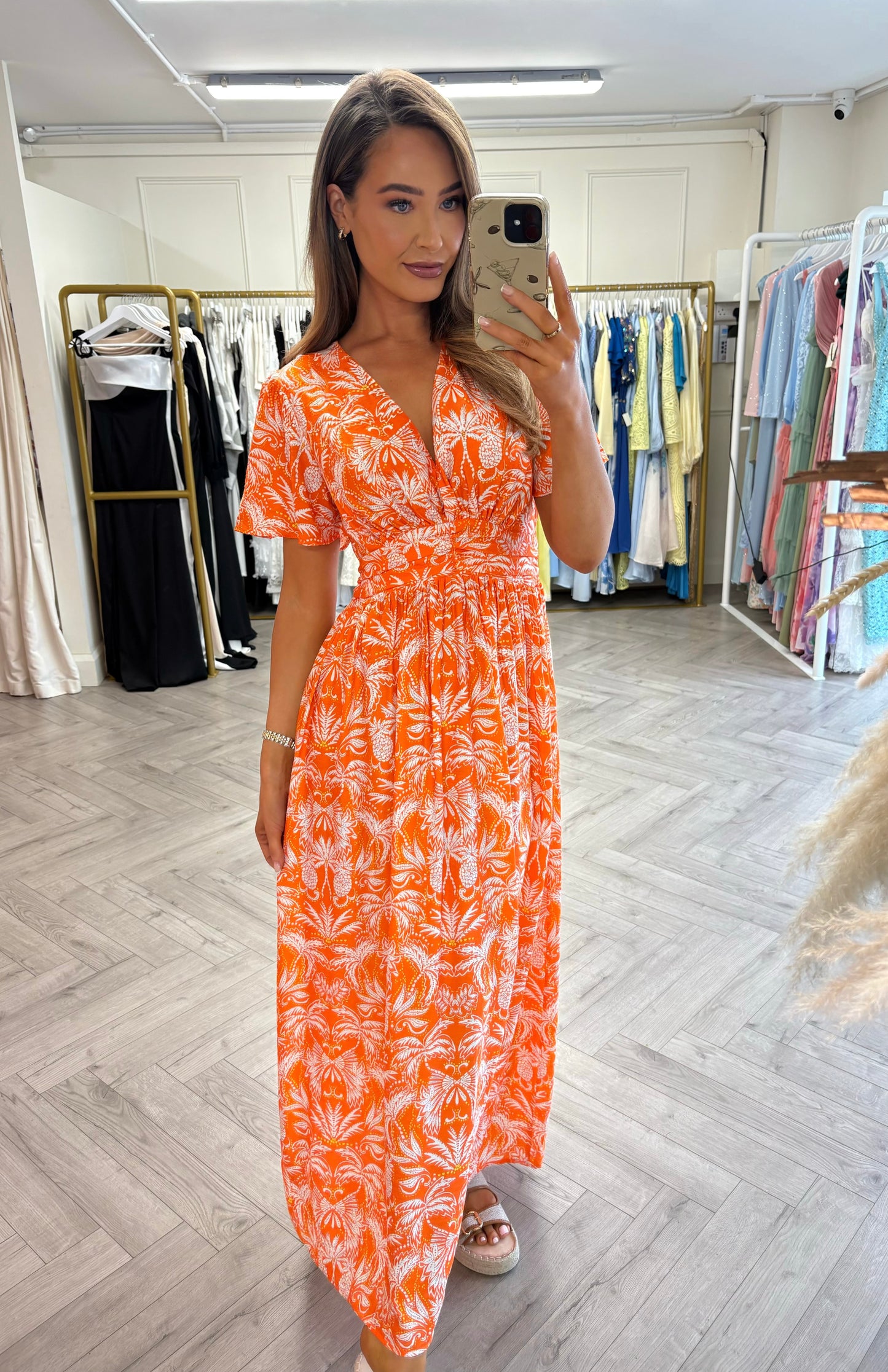 Cleo Dress Orange