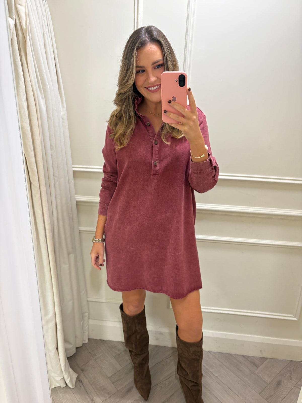 Connie Dress Burgundy