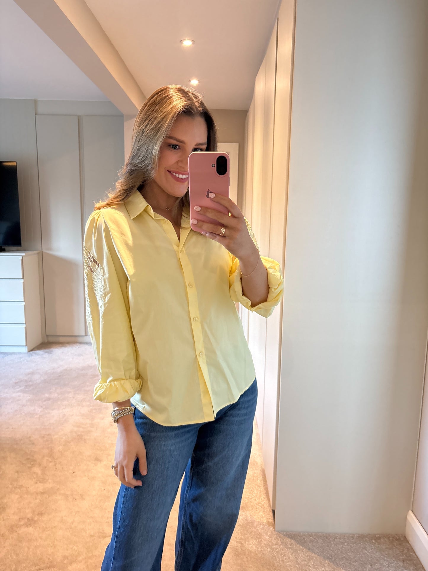 Jean Shirt Yellow