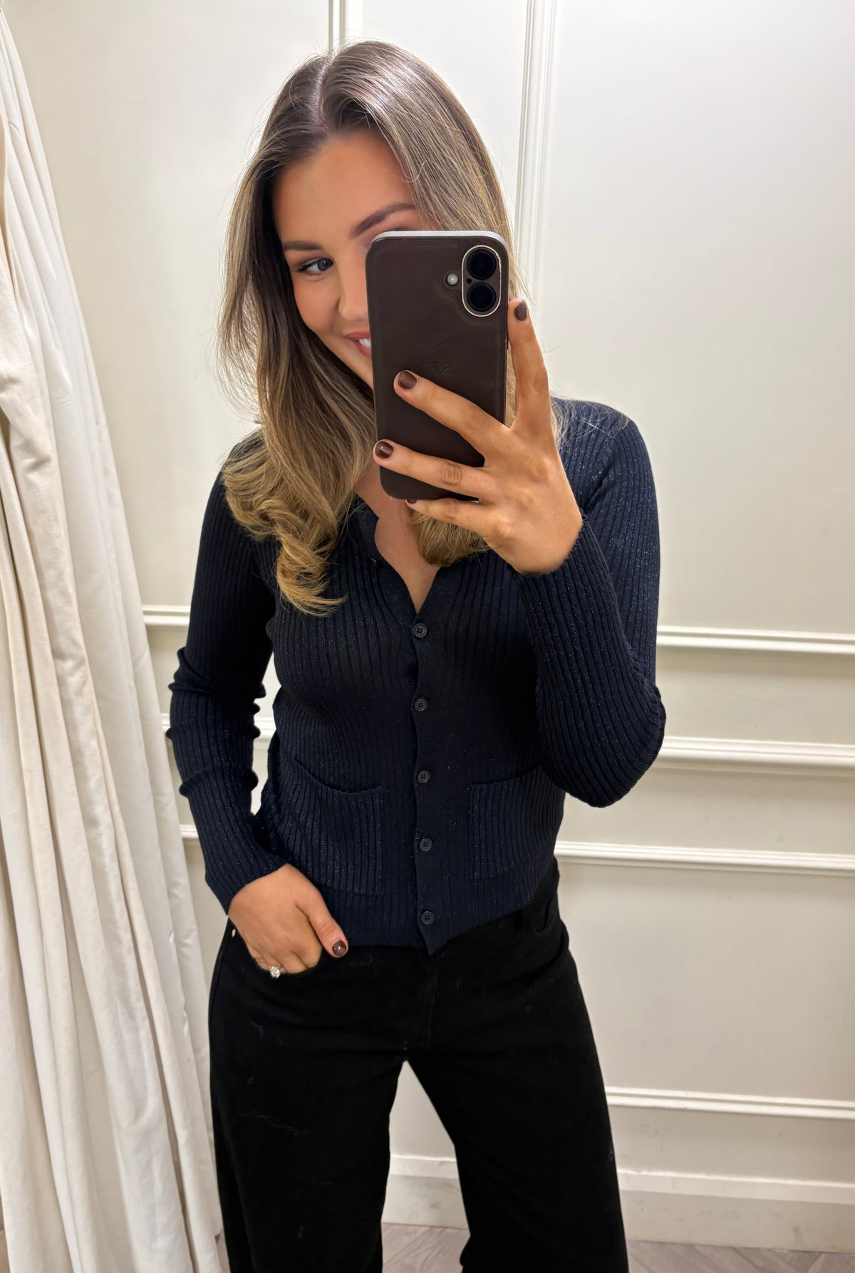 Kala Cardi Navy