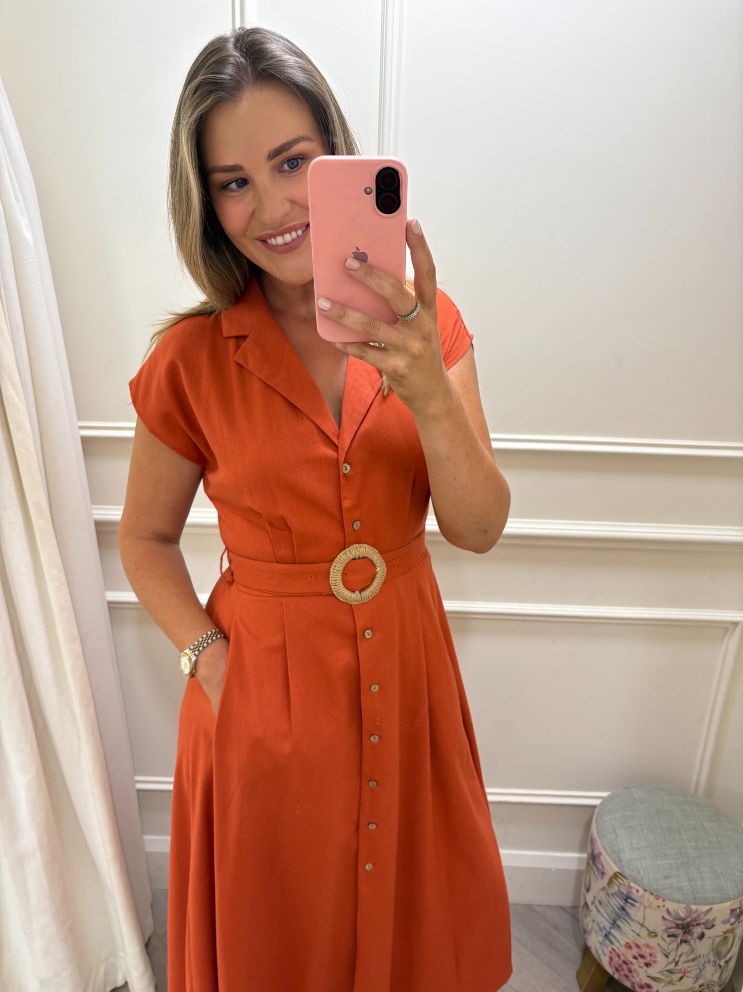Terina Dress Orange