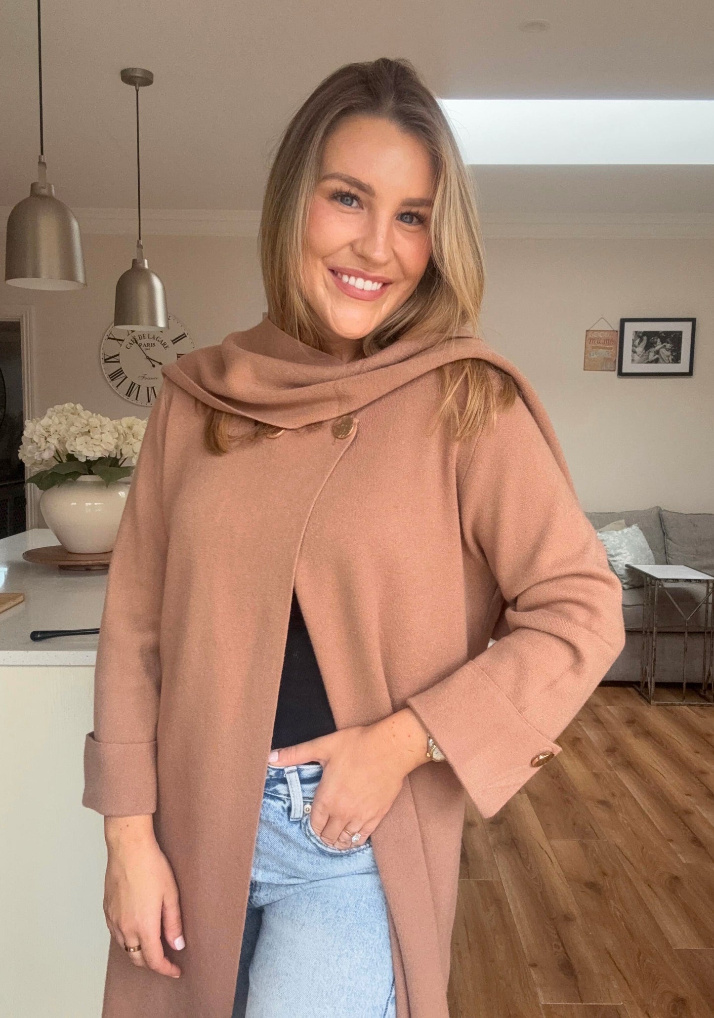 Bogota Soft Knit Cardigan Camel