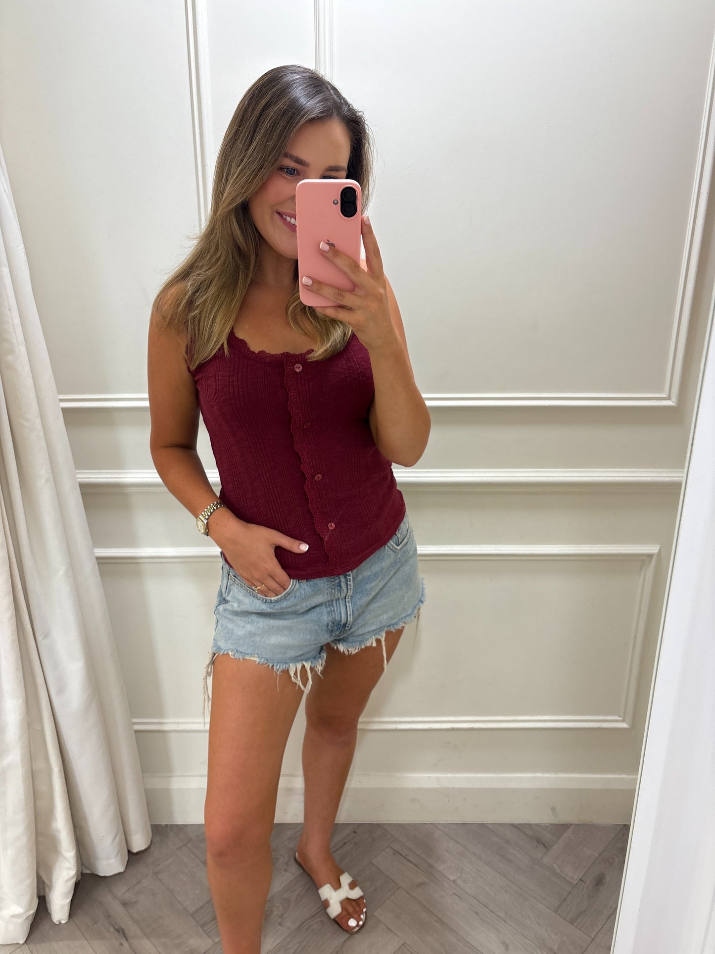Courtney Top Burgundy