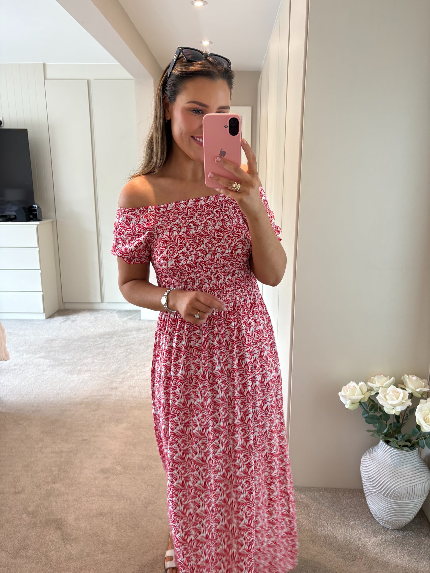 Clerana Dress Red