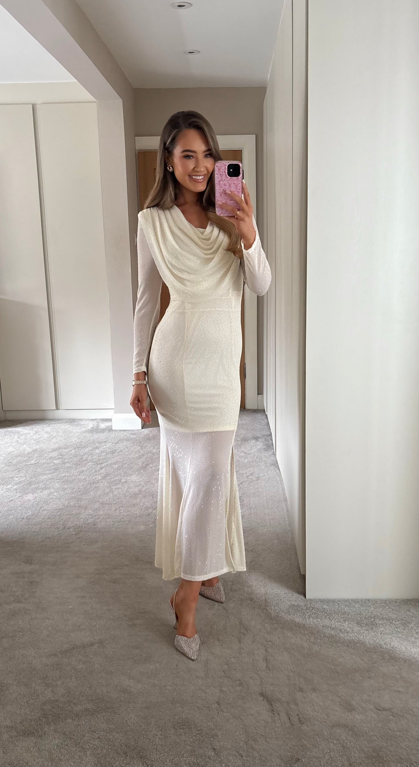Sophia Dress Cream